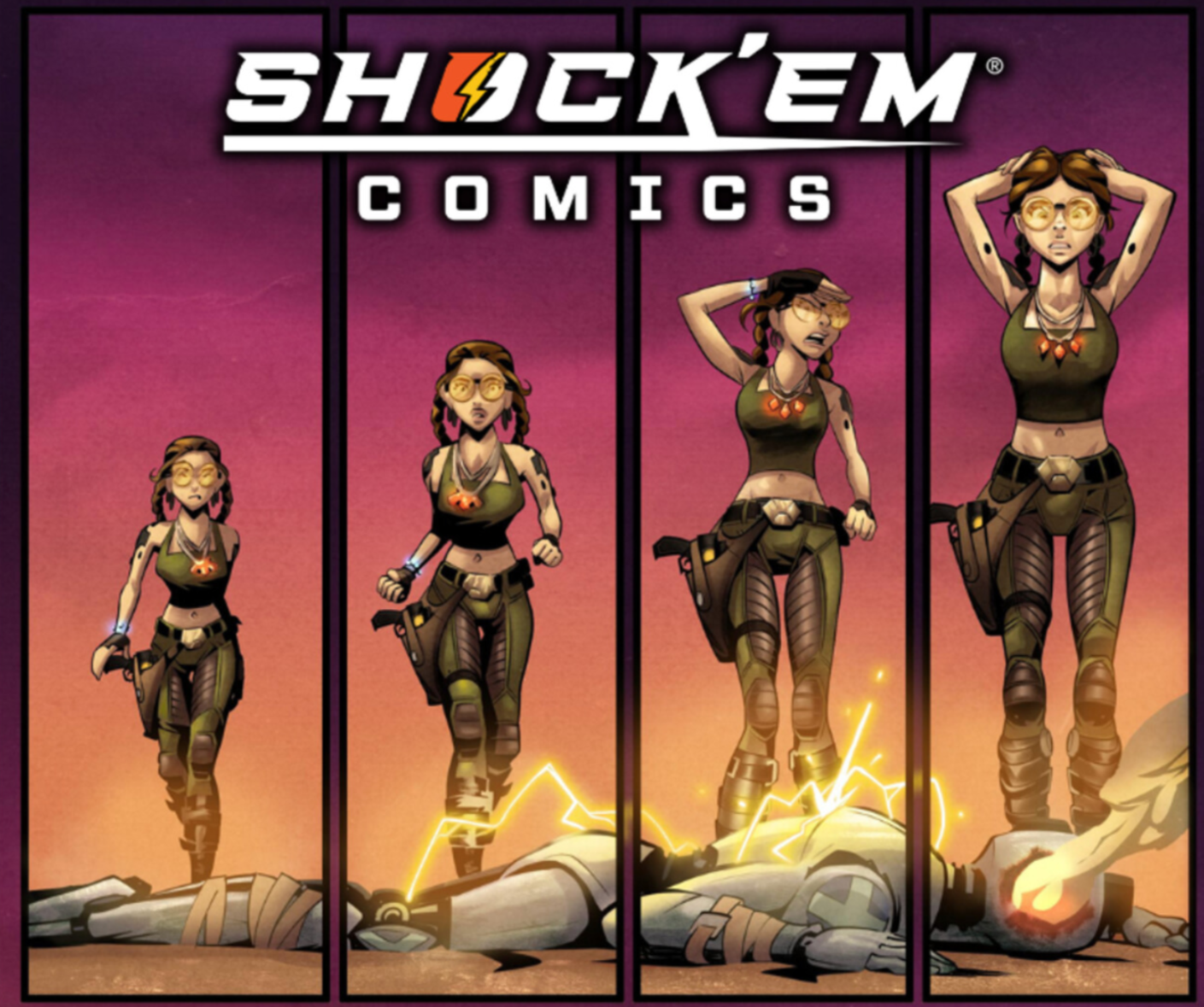 Emma: Rise of a Mythic Comic Panel Sticker